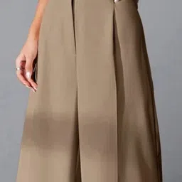 BROADSTAR Women Smart High-Rise Easy Wash Parallel Trousers Trouser image 5