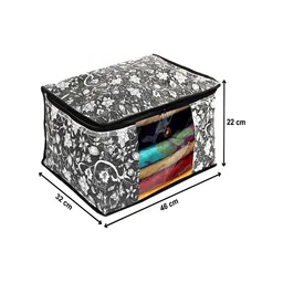 Kuber Industries Black 6 Pieces Printed Saree Organisers image 5