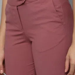 Allen Solly Woman Mid-Rise Regular Fit Trousers image 3