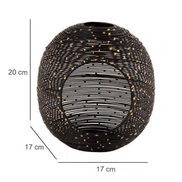 Aura Black & Yellow Candle Holder image 5