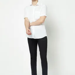 Crimsoune Club Men Flat-Front Urban Slim Fit Chinos Trousers image 2