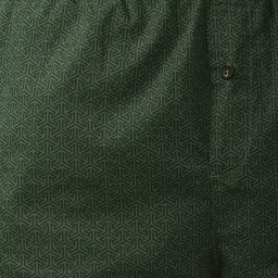 Peter England Men Olive Green Printed Pure Cotton Boxers image 4