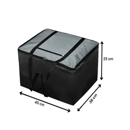 Kuber Industries Black & Grey Storage Bag With Zipper Organiser image 4