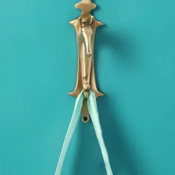 Two Moustaches Gold Toned Horse Head Design Key Holder image 5