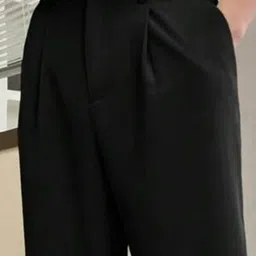 Next One Men Smart Loose Fit Easy Wash Pleated Trousers image 3