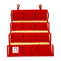 atorakushon Set Of 2 Maroon Solid Jewellery Organisers image 4