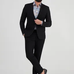 MR BUTTON Men Single-Breasted Slim-Fit Blazer image 2