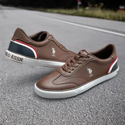 U.S. Polo Assn. Men Oskar Solid Sneakers-image-0