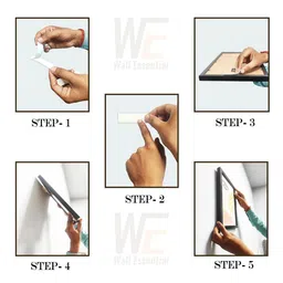 Art Street 2 Pcs Wall Essential Picture Hanging Strips Smart Tape for Photo Frame image 5
