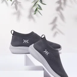 Killer Men Grey Woven Design Slip-On Sneakers image 2