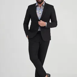 MR BUTTON Men Single-Breasted Slim-Fit Blazer image 3
