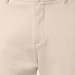 Blackberrys TechPro Collection Men Beige Slim Fit Low-Rise Regular Trousers image 3