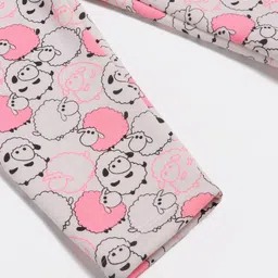 Nauti Nati Girls Self Design Sweatshirt With Trousers image 4