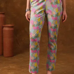 Anouk Printed Pure Cotton Top with Trousers image 3