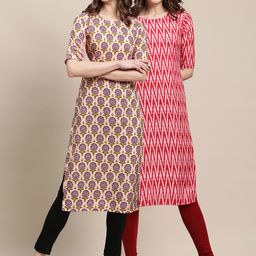 7threads KALINI Women Pack of 2 Crepe Kurta-picture-11