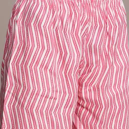 Anouk Floral Printed Thread Work Kurta with Trousers image 3