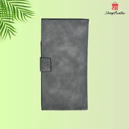 houseofcommon Women Casual, Trendy Grey Artificial Leather Wallet image 4