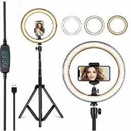 Paradox 10"Big Selfie LED Ring Light 7ft Tripod Stand live video Stream Phone Holder A12 Ring Flash-picture-43