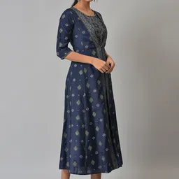 W Floral Print Shantung Jumpsuit image 2