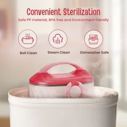 luvlap Portable Milk Powder Container 310g, Baby Food Container with Spoon, BPA Free - Silicone image 5