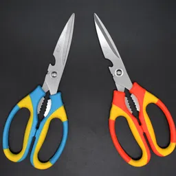 jad (PACK OF 2) (8 INCH) SCISSORS WITH INBUILT WALNUT CRACKER & BOTTLE OPENER Scissors image 3