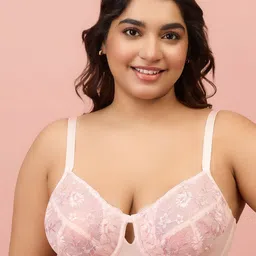 Nykd Floral Self Design Half Coverage Underwired Everyday Bra with All Day Comfort-picture-11
