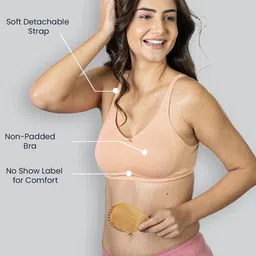 LYRA Pack Of 2 Cotton Spandax Full Coverage Secret Support Bra image 5