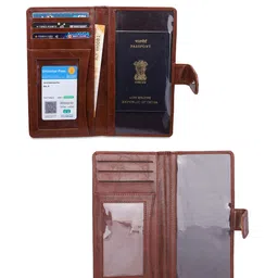 THE CLOWNFISH Unisex Floral Printed Passport Holder image 4