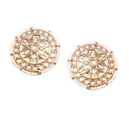 Swarajshop Gold-Plated Kundan Studded Alloy Jewellery Set image 3