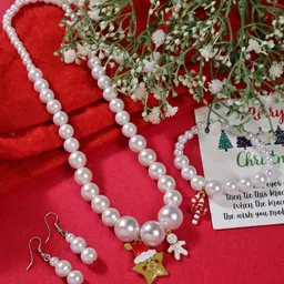 EL REGALO Christmas Silver-Plated Beaded Jewellery Set-picture-24