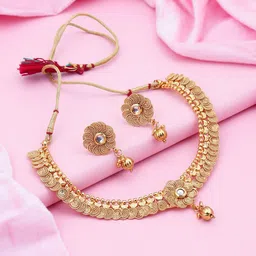 Sukkhi Gold-Plated Beaded Antique Jewellery Set image 1
