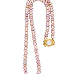 Sri Jagdamba Pearls Dealer Gold-Plated Pearl Beaded Jewellery Set image 4