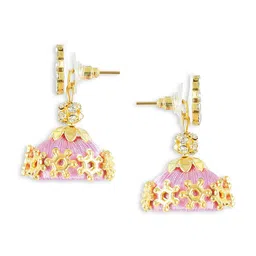 AKSHARA Girls Gold-Plated Stone-Studded & Beaded Jewellery Set image 4