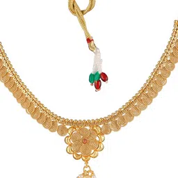 Adwitiya Collection 2Pcs Gold-Plated Jewellery Set image 3
