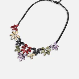 SOHI Foliage Necklace & Earrings Jewellery Set image 3