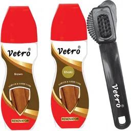 vetro suede brown&khaki Shoe Care Kit-image-26