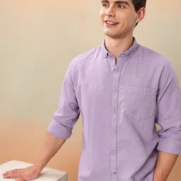 mast & harbour Men Regular Fit Solid Casual Shirt-picture-11