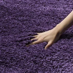 shag weaving Purple Polyester Carpet image 3