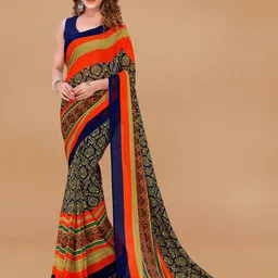 moda rapido ANAND SAREES Ethnic Motifs Printed Saree-picture-22