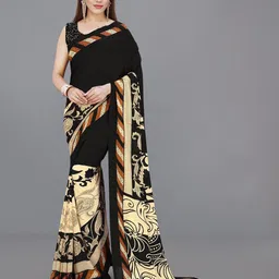 moda rapido ANAND SAREES Paisley & Floral Printed Saree-picture-28