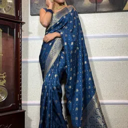 Flosive Floral Woven Design Banarasi Saree-picture-15