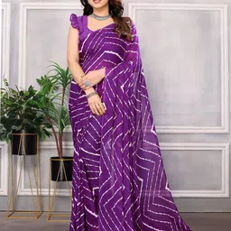 moda rapido ANAND SAREES Striped Saree-picture-30