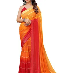 moda rapido ANAND SAREES Striped Satin Saree-picture-10