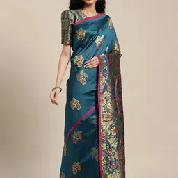 KULNAARI Woven Design Zari Banarasi Saree image 1