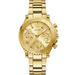 GUESS Women Embellished Dial & Stainless Steel Bracelet Style Straps Analogue Watch GW0465L1-image-39
