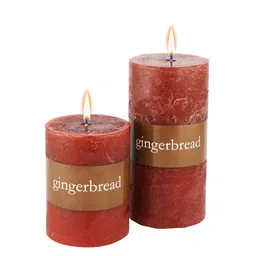 Perenne Design Brown Gingerbread Scented Pillar Candle-picture-31