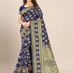 BerMondsey Woven Design Zari Banarasi Saree-picture-17