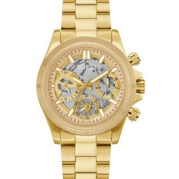 GUESS Women Skeleton Dial &  Stainless Steel Straps Analogue Watch GW0557L1-picture-0
