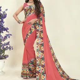 moda rapido ANAND SAREES Geometric Printed Saree-picture-25