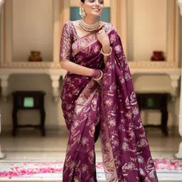 Flosive Floral Zari Art Silk Banarasi Saree-picture-40